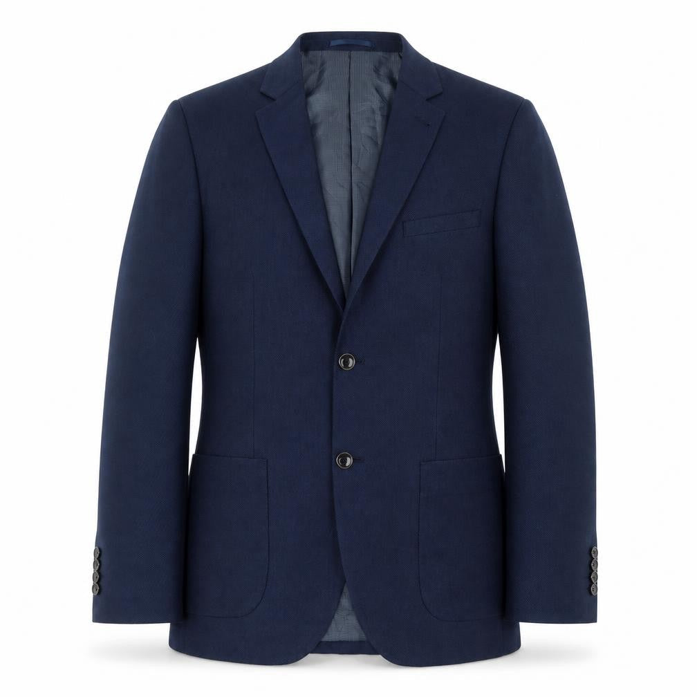 Preworn Mens Blue  Polyester Jacket Blazer Size 36