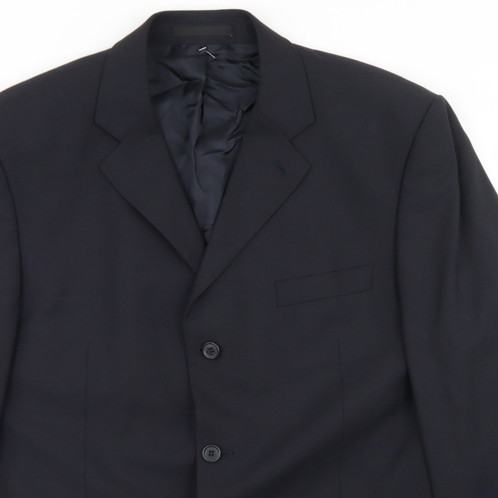 Burton Mens Blue  Polyester Jacket Blazer Size 44