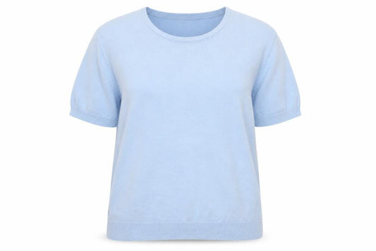 Berkertex Womens Blue Round Neck  Acrylic Pullover Jumper Size 14