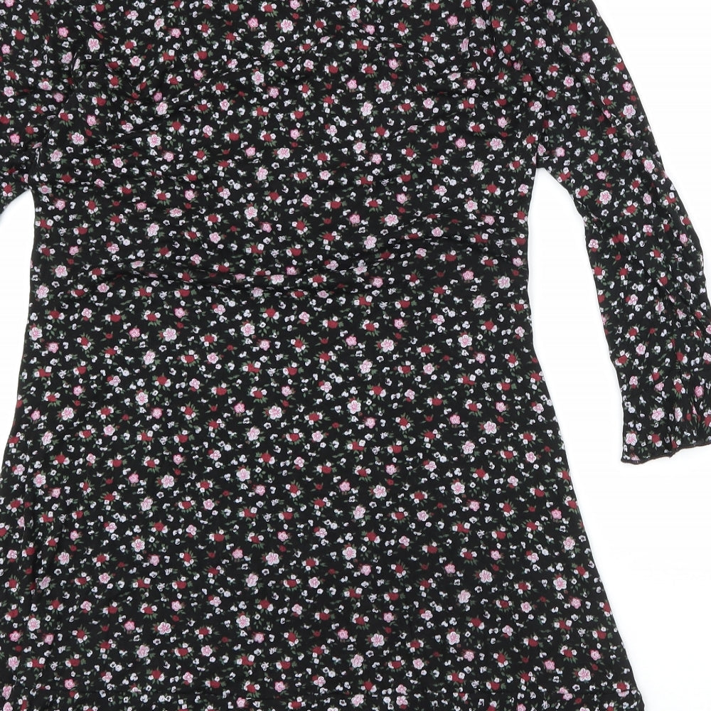 I SAW IT FIRST Womens Multicoloured Floral Viscose A-Line  Size 12  V-Neck Pullover