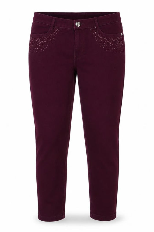 Per Una Womens Purple  Polyester Skinny Jeans Size 32 in L22.5 in Regular Zip - short leg length