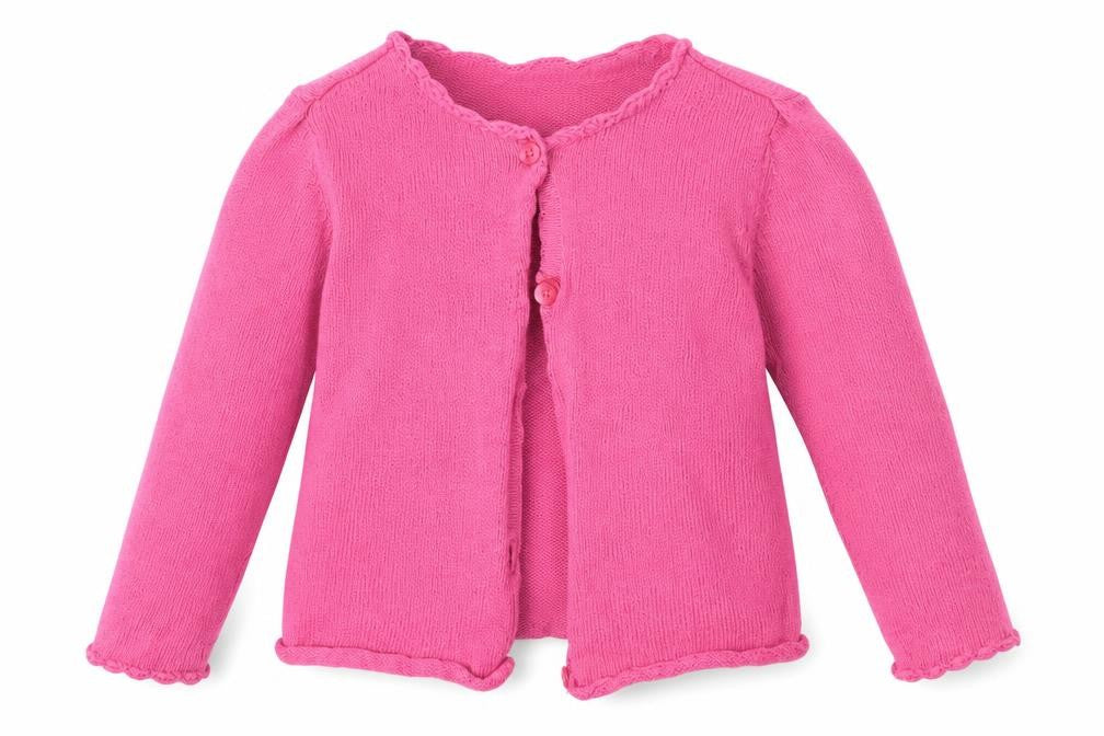 Gap Girls Pink  Cotton Cardigan Jumper Size 12-18 Months  Button
