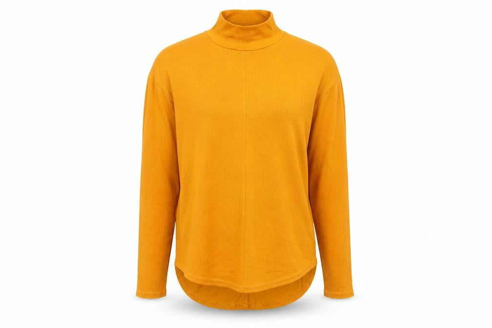 NEXT Womens Yellow High Neck  Viscose Pullover Jumper Size 6