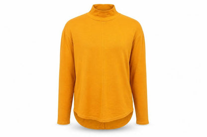 Next Womens Yellow High Neck  Viscose Pullover Jumper Size 6