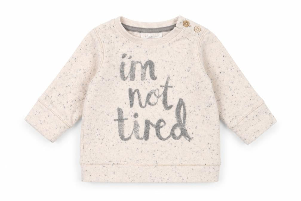 NEXT Girls Ivory  Cotton Pullover Jumper Size 0-3 Months