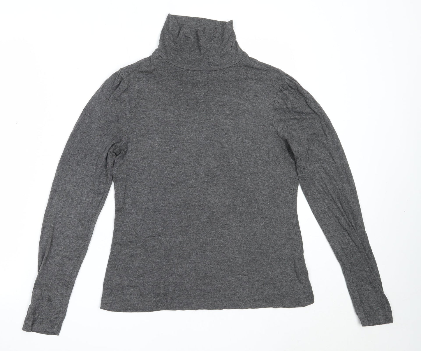 New Look Womens Grey Roll Neck  Viscose Pullover Jumper Size 16