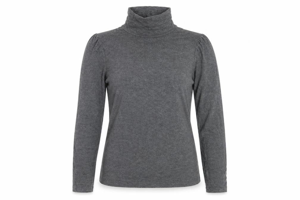 New Look Womens Grey Roll Neck  Viscose Pullover Jumper Size 16
