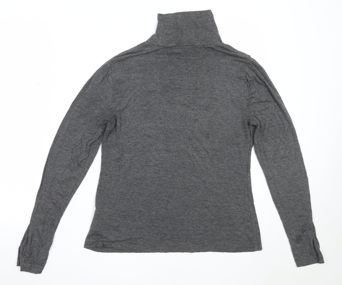 New Look Womens Grey Roll Neck  Viscose Pullover Jumper Size 16