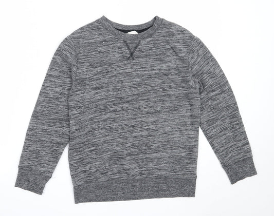 H&M Boys Grey  Cotton Pullover Sweatshirt Size 9-10 Years