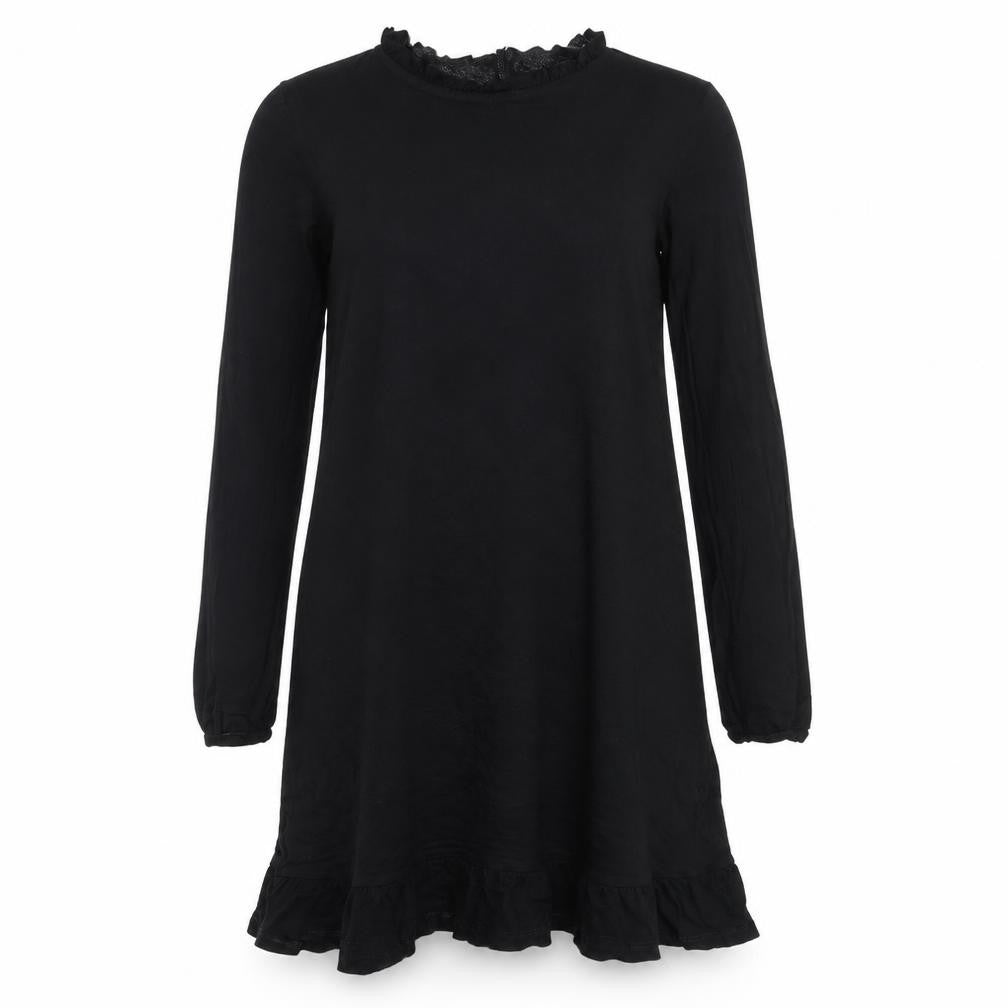 Matalan Womens Black  Viscose Trapeze & Swing  Size S  Round Neck