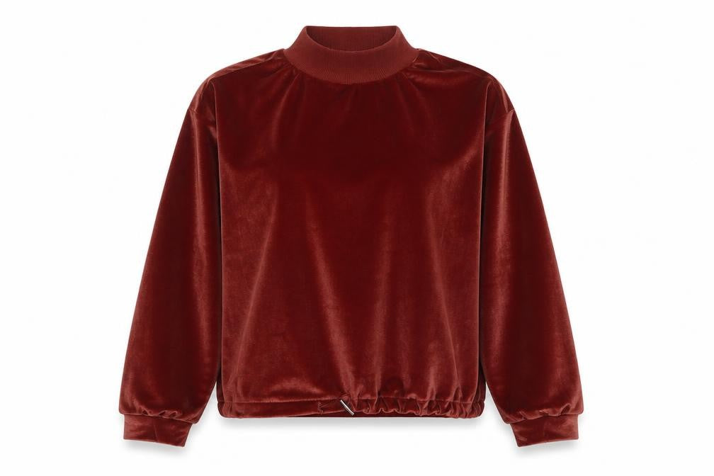 Topshop Womens Orange High Neck  Polyester Pullover Jumper Size 8