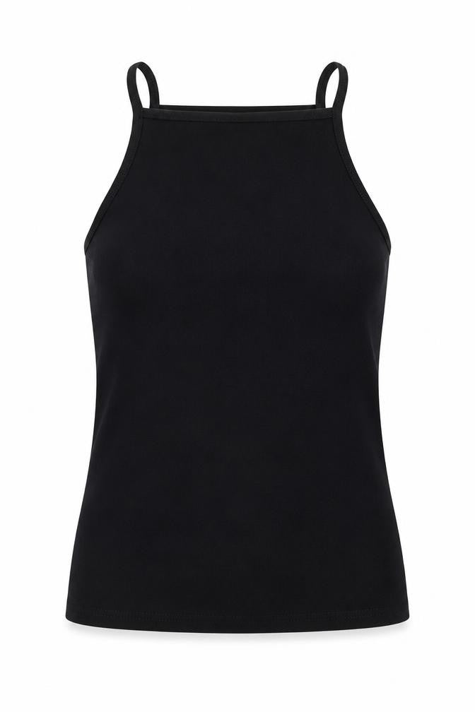 Clockhouse Womens Black  Polyester Camisole Tank Size 8 Square Neck