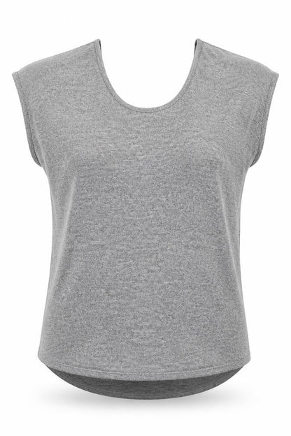 Boohoo Womens Grey  Polyester Basic T-Shirt Size 8 Round Neck