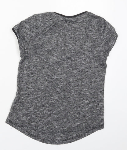 Preloved Atmosphere Womens Grey  Viscose Basic T-Shirt Size 6 Round Neck - Back