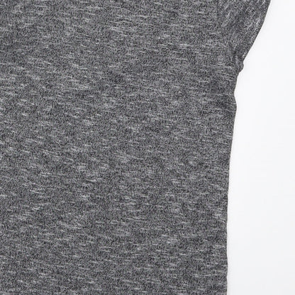 Preloved Atmosphere Womens Grey  Viscose Basic T-Shirt Size 6 Round Neck - Label