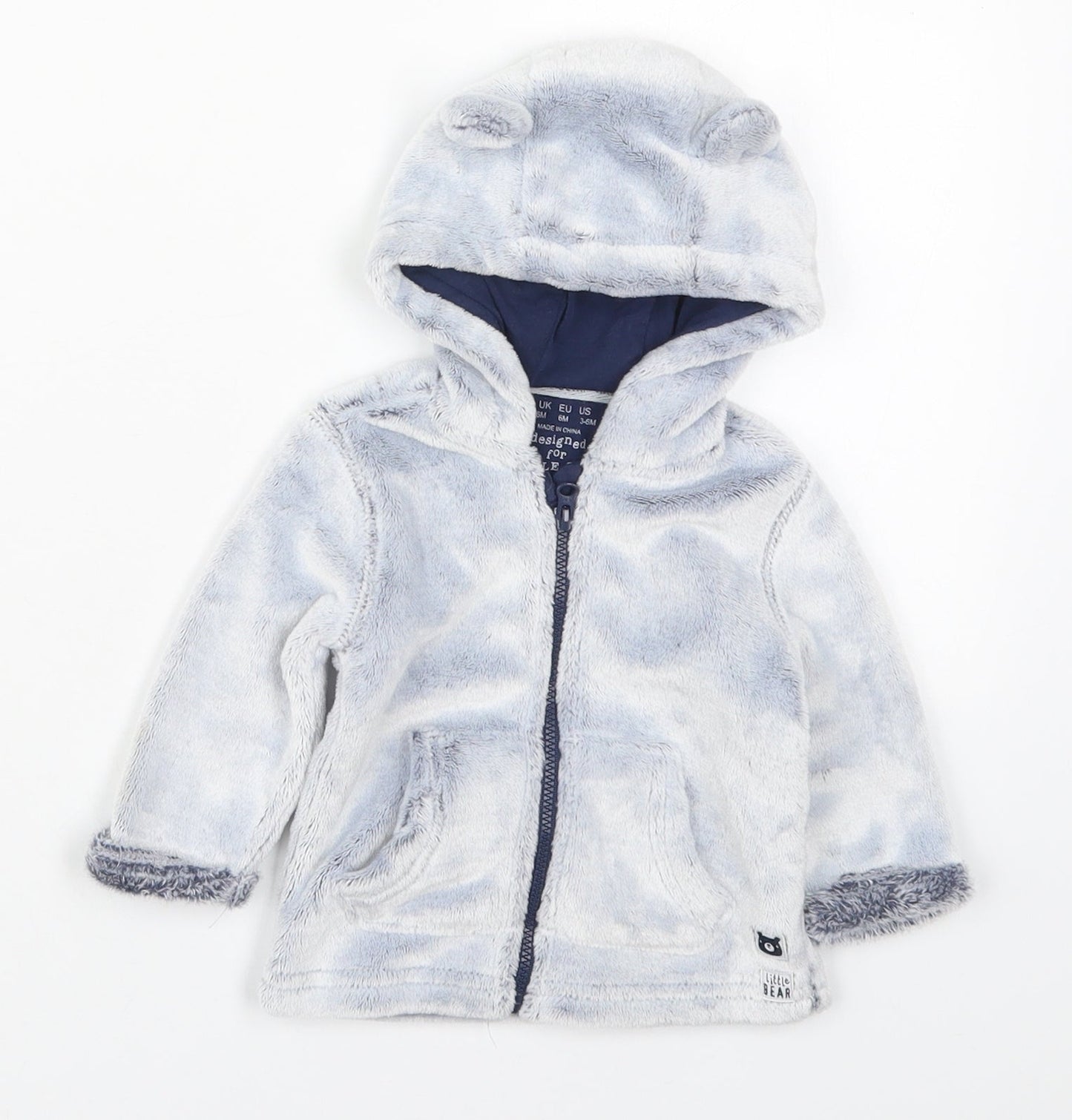 F&F Boys Blue   Jacket  Size 3-6 Months   Zip