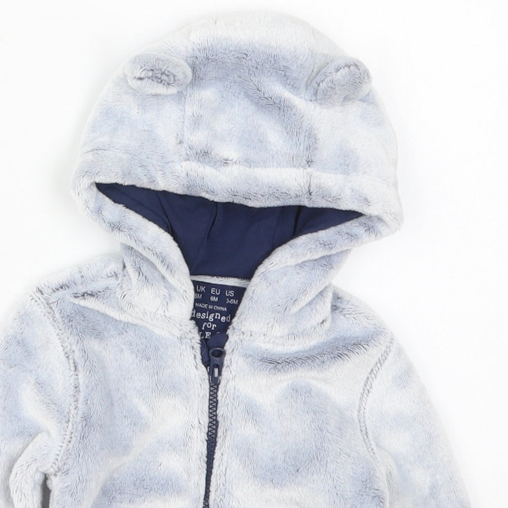 F&F Boys Blue   Jacket  Size 3-6 Months   Zip
