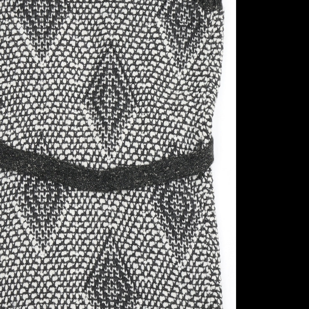 George Womens Grey V-Neck  Acrylic Cardigan Jumper Size 14