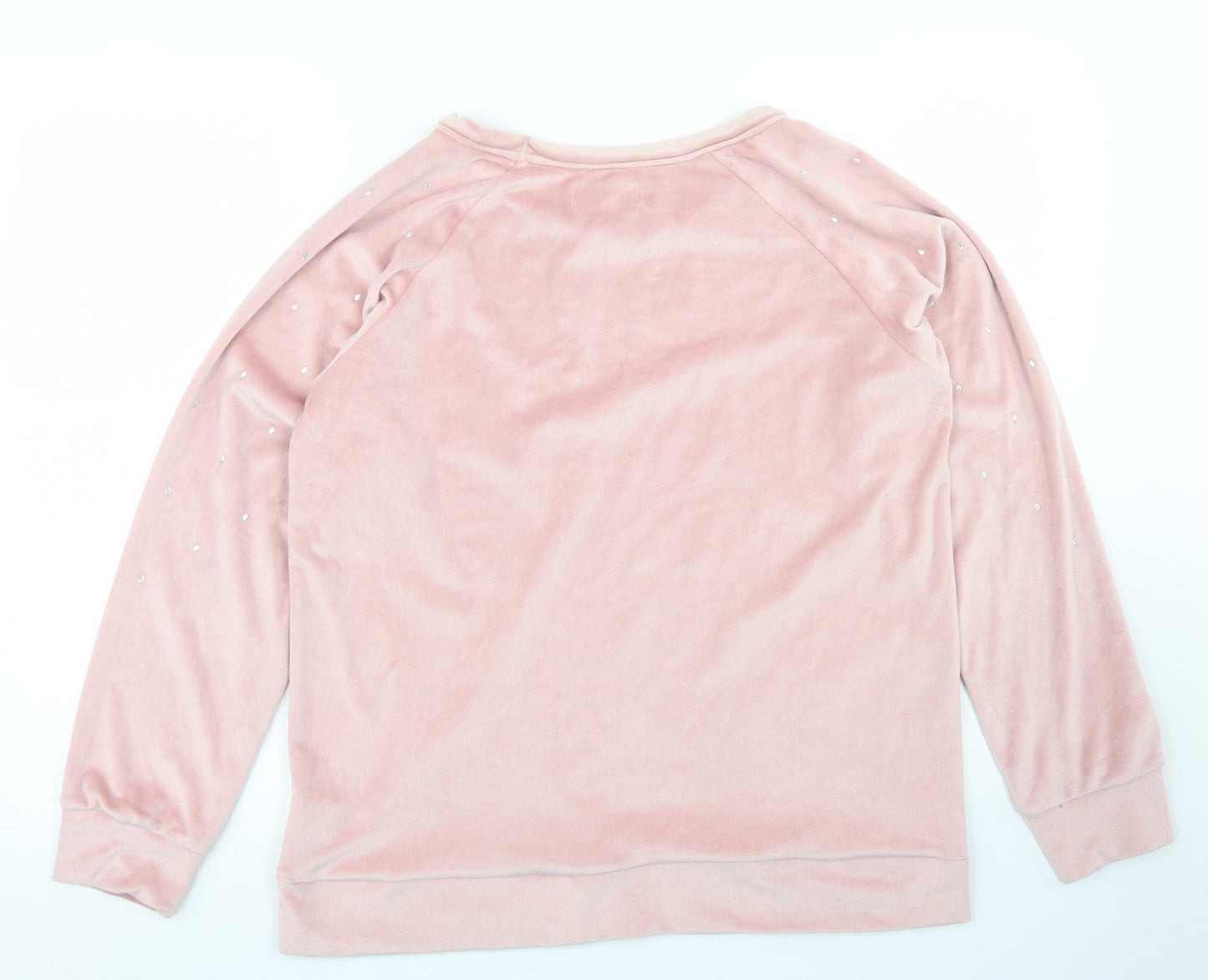 La Marquise Womens Pink  Polyester Pullover Sweatshirt Size M