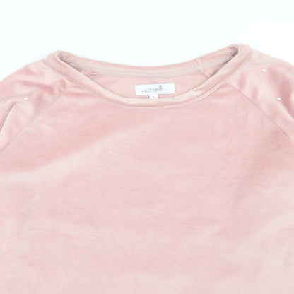 La Marquise Womens Pink  Polyester Pullover Sweatshirt Size M