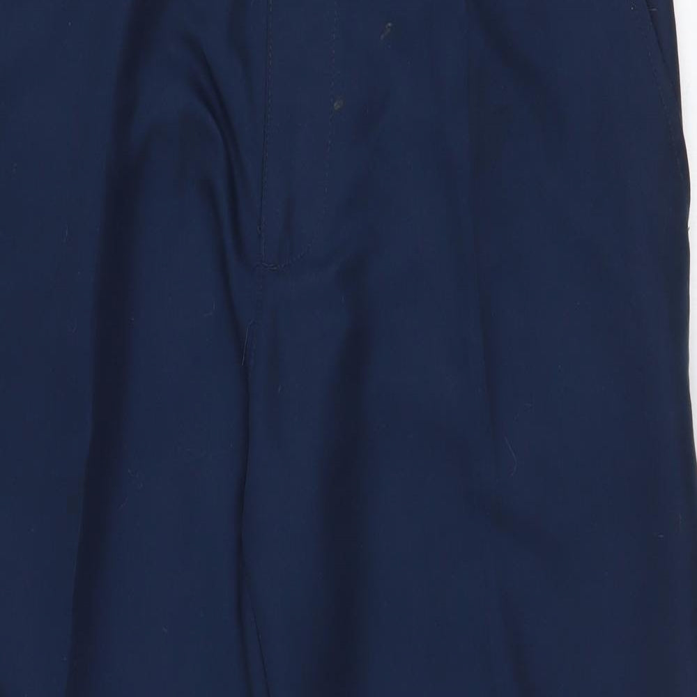 Slazenger Mens Blue  Polyester Dress Pants Trousers Size 34 in L29 in Regular Zip