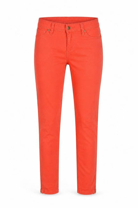 Janina Womens Red  Cotton Skinny Jeans Size 36 L29 in Regular