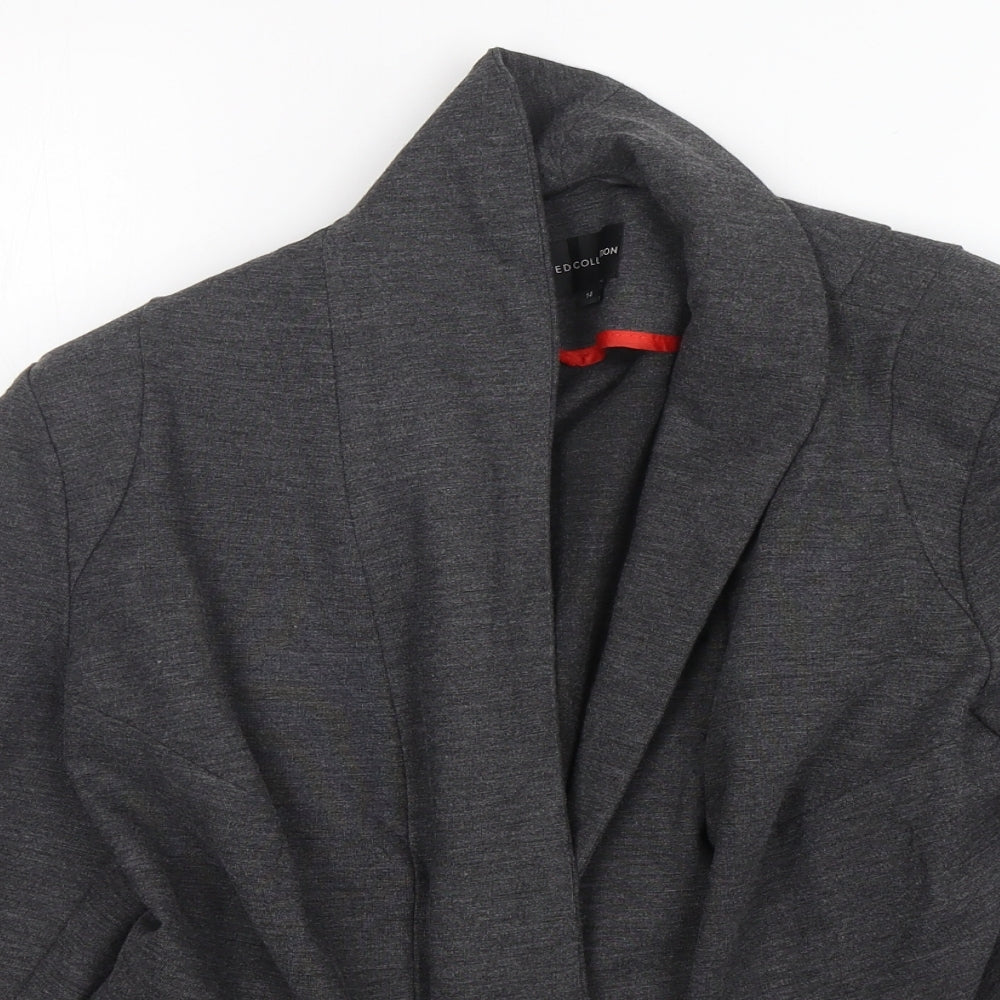 Marks & Spencer School Womens Grey  Polyester Jacket Blazer Size 14