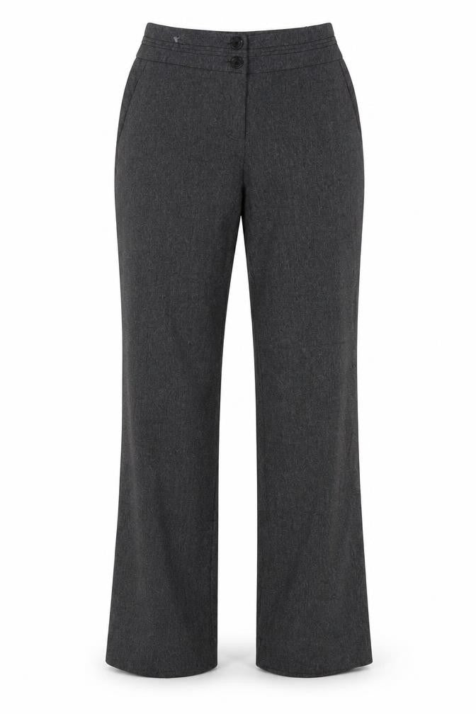 Autonomy Womens Grey  Polyester Trousers  Size 10 L31 in Regular Button