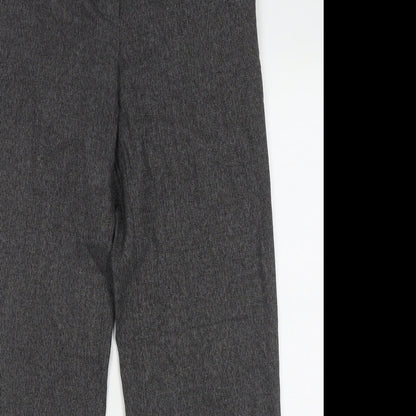 Autonomy Womens Grey  Polyester Trousers  Size 10 L31 in Regular Button