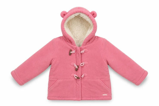 Tom Tailor Girls Pink   Basic Jacket Jacket Size 18 Months   Zip - Bear Ear Hood