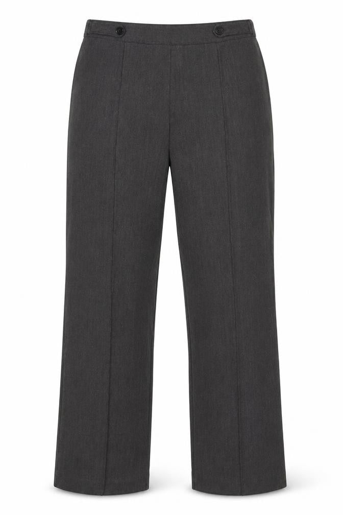 Bonmarché Womens Grey Polyester Trousers Size 12 L26 in Regular