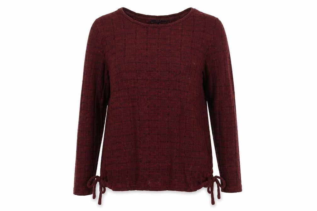 NEXT Womens Red Crew Neck  Viscose Pullover Jumper Size 12