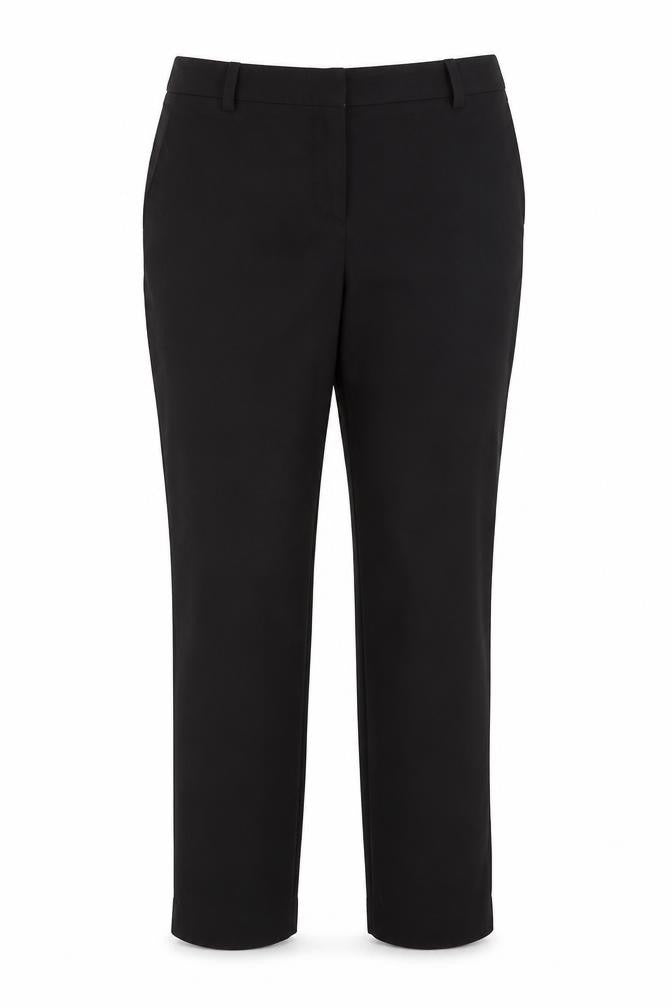 H&M Womens Black  Polyester Trousers  Size 10 L30 in Regular Hook & Eye