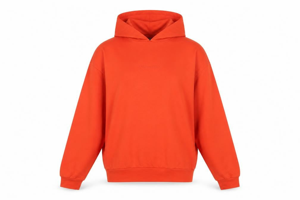 Missguided Womens Orange  Polyester Pullover Hoodie Size 6