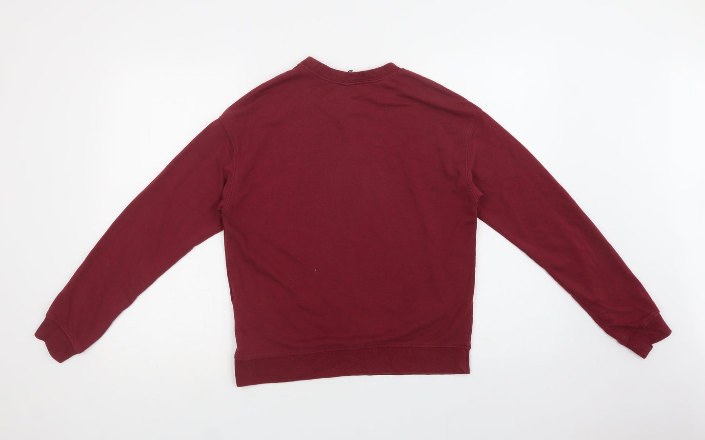 H&M Womens Purple  Cotton Pullover Sweatshirt Size S   - Heart