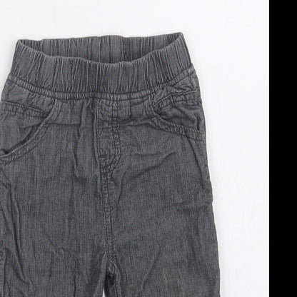 Tu Baby Grey  Cotton Jogger Trousers Size 9-12 Months
