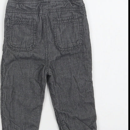 Tu Baby Grey  Cotton Jogger Trousers Size 9-12 Months