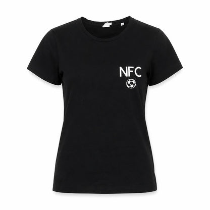 Skinnifit Womens Black  Cotton Basic T-Shirt Size M Crew Neck - NFC