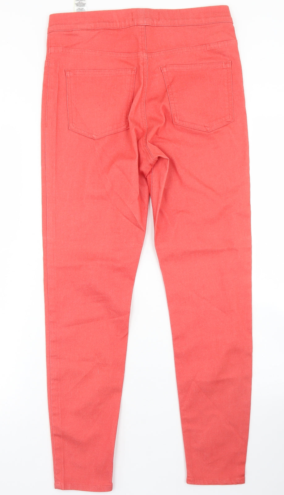 Marks & Spencer Womens Orange  Cotton Jegging Jeans Size 10 L27 in Regular
