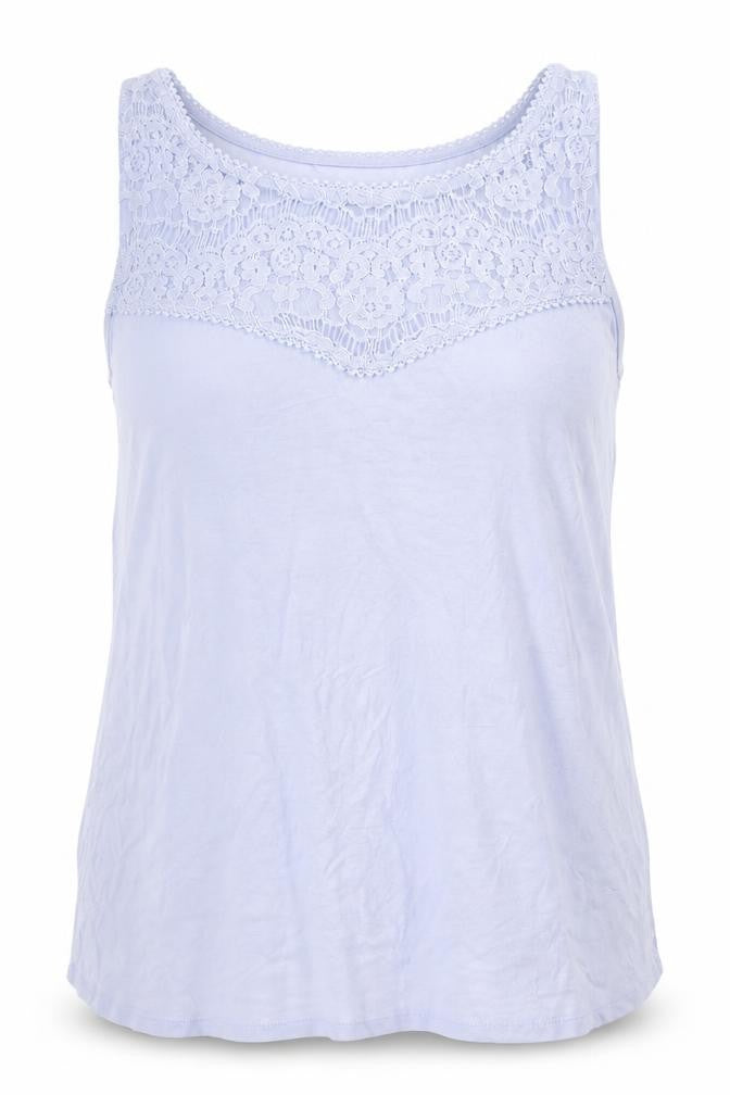 H&M Womens Blue  Viscose Basic Tank Size M Round Neck