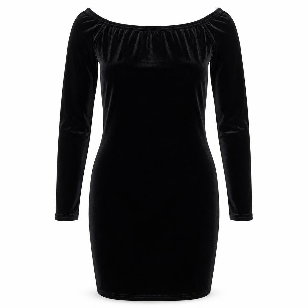 Missguided Womens Black  Polyester Bodycon  Size 10  Round Neck