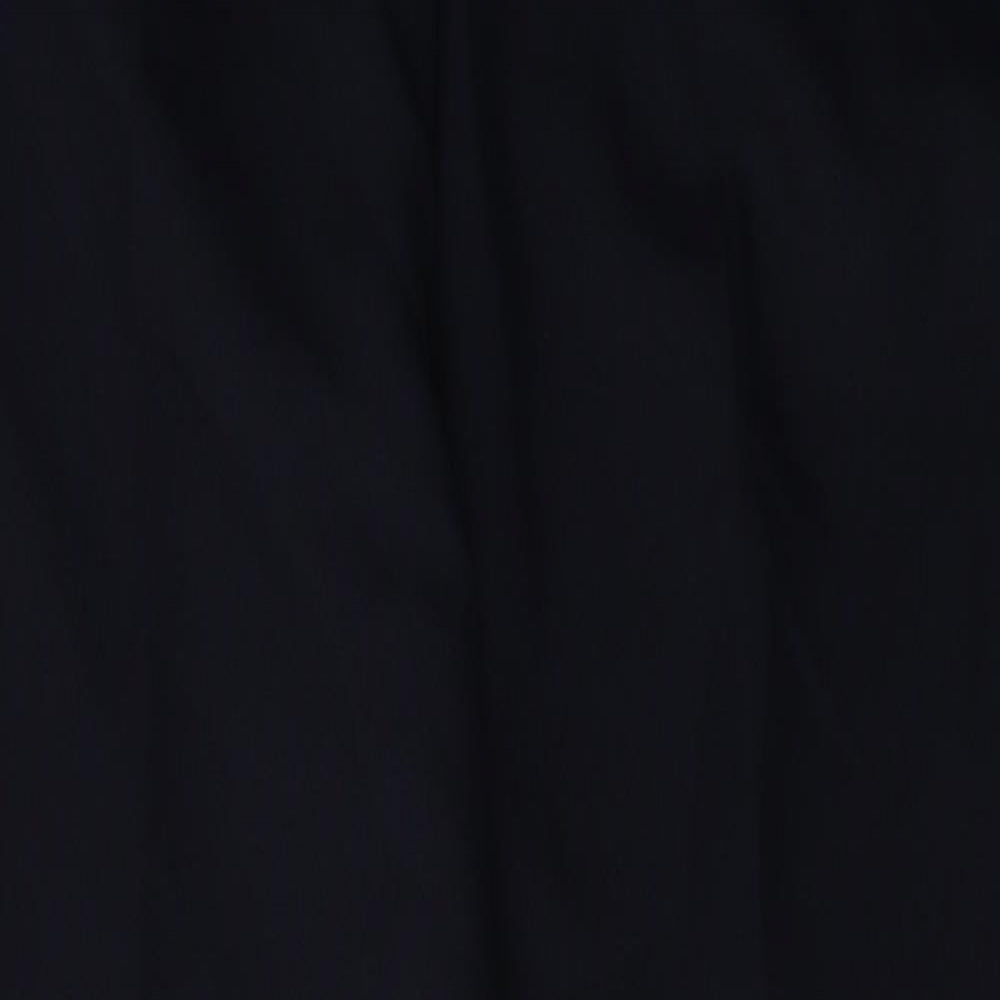 Preworn Womens Black  Polyester Trousers  Size 10 L27 in Regular