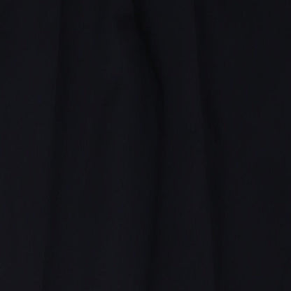 Preworn Womens Black  Polyester Trousers  Size 10 L27 in Regular
