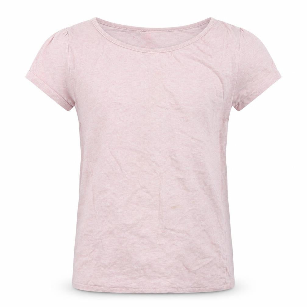 H&M Girls Pink  Cotton Basic T-Shirt Size 7-8 Years Round Neck Pullover