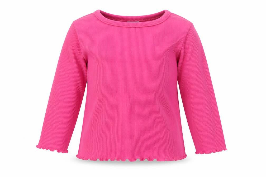 NEXT Girls Pink  Cotton Basic T-Shirt Size 3-6 Months Round Neck Pullover