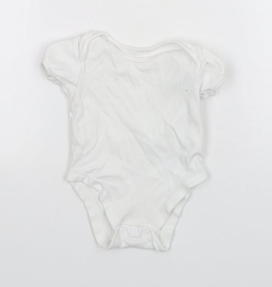 George Baby White  Cotton Leotard One-Piece Size 3-6 Months
