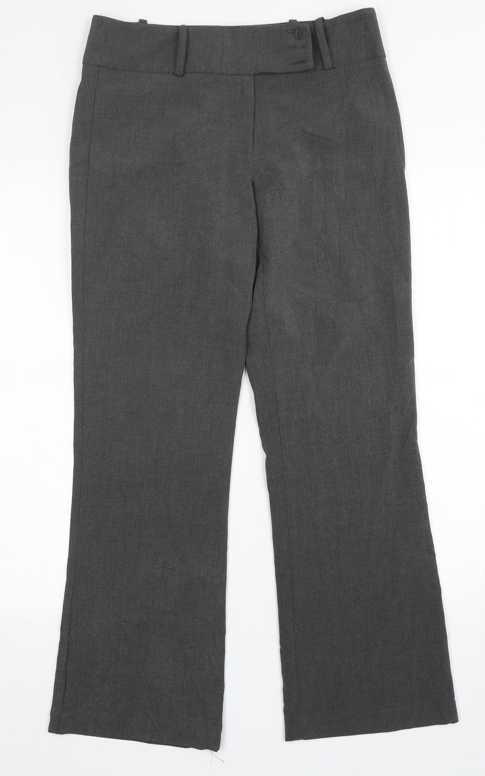 Tu-Chuzy? Womens Grey  Polyester Trousers  Size 8 L30 in Regular Zip