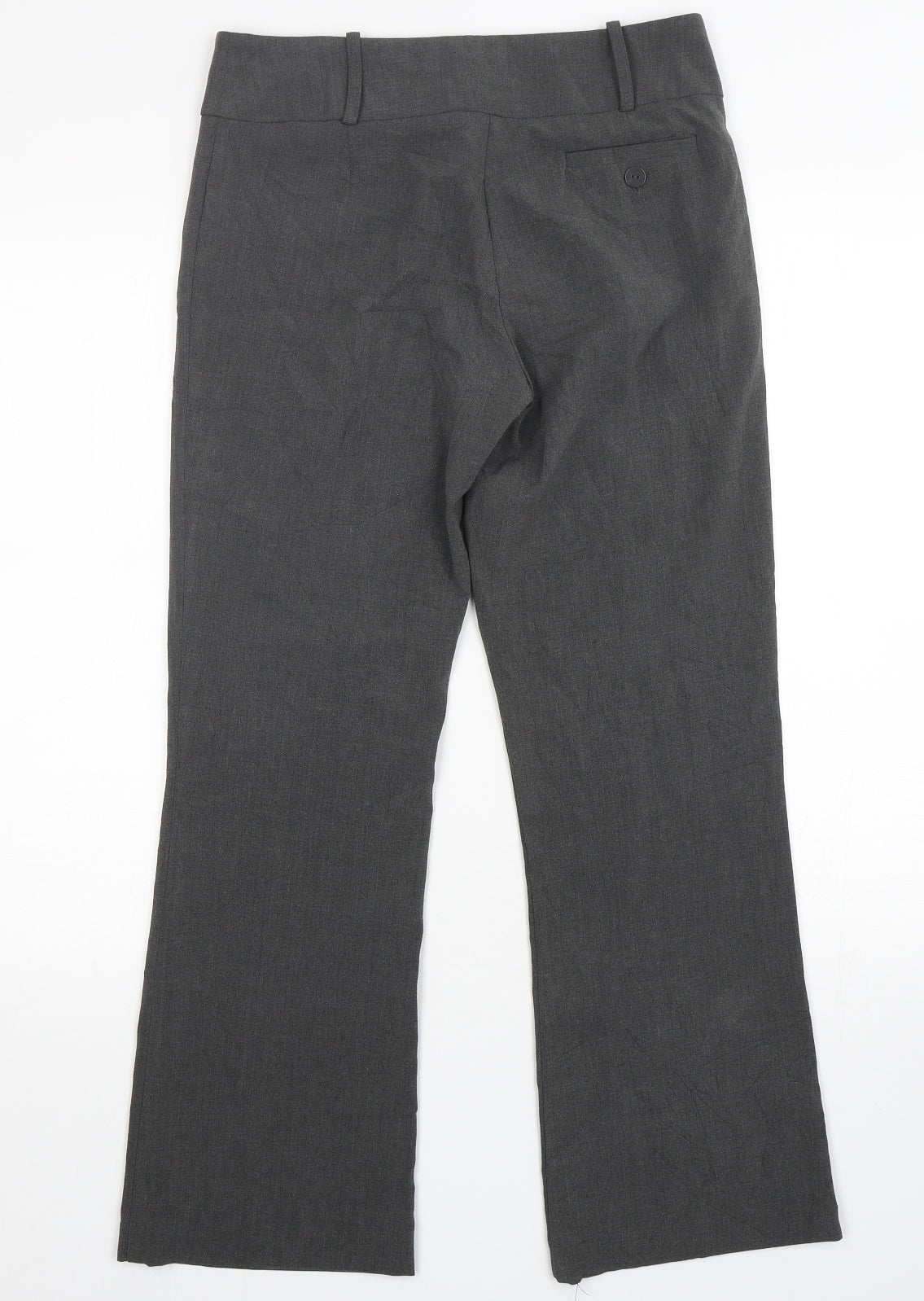 Tu-Chuzy? Womens Grey  Polyester Trousers  Size 8 L30 in Regular Zip
