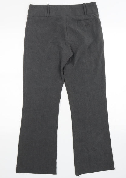 Tu-Chuzy? Womens Grey  Polyester Trousers  Size 8 L30 in Regular Zip