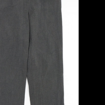 Tu-Chuzy? Womens Grey  Polyester Trousers  Size 8 L30 in Regular Zip